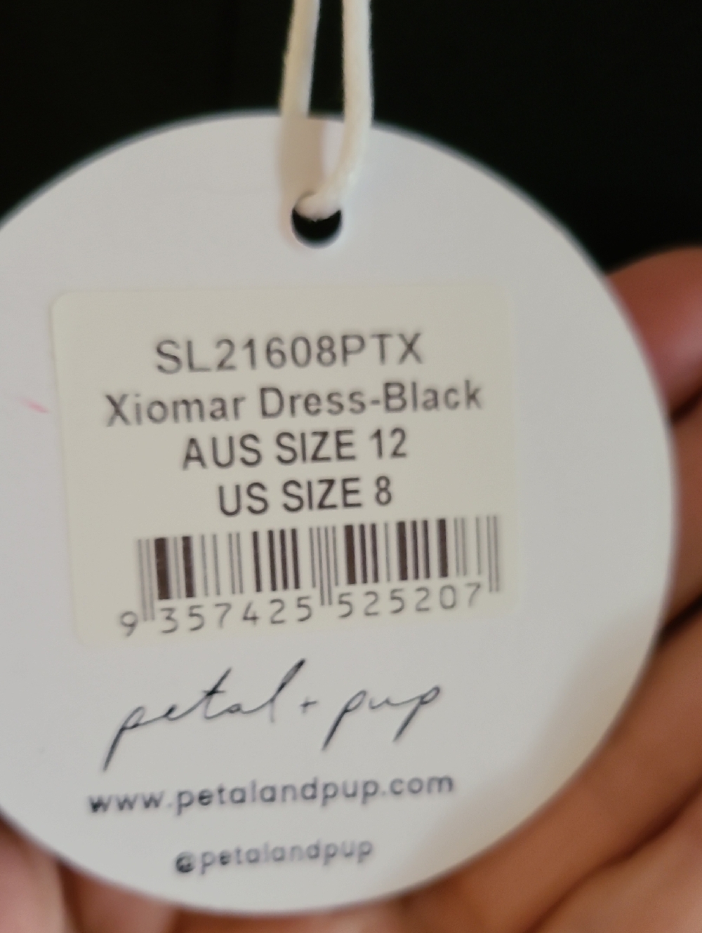 NWT Petal and Pup Xiomar Dress Black One Shoulder Midi Length - Picture 14 of 17